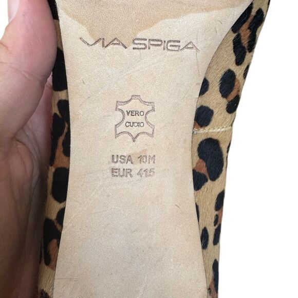 Vía Spiga Women's Leopard Print Pointed Toe Heel Size 10 - Picture 4 of 7